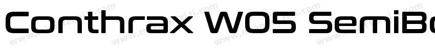 Conthrax W05 SemiBo字体转换